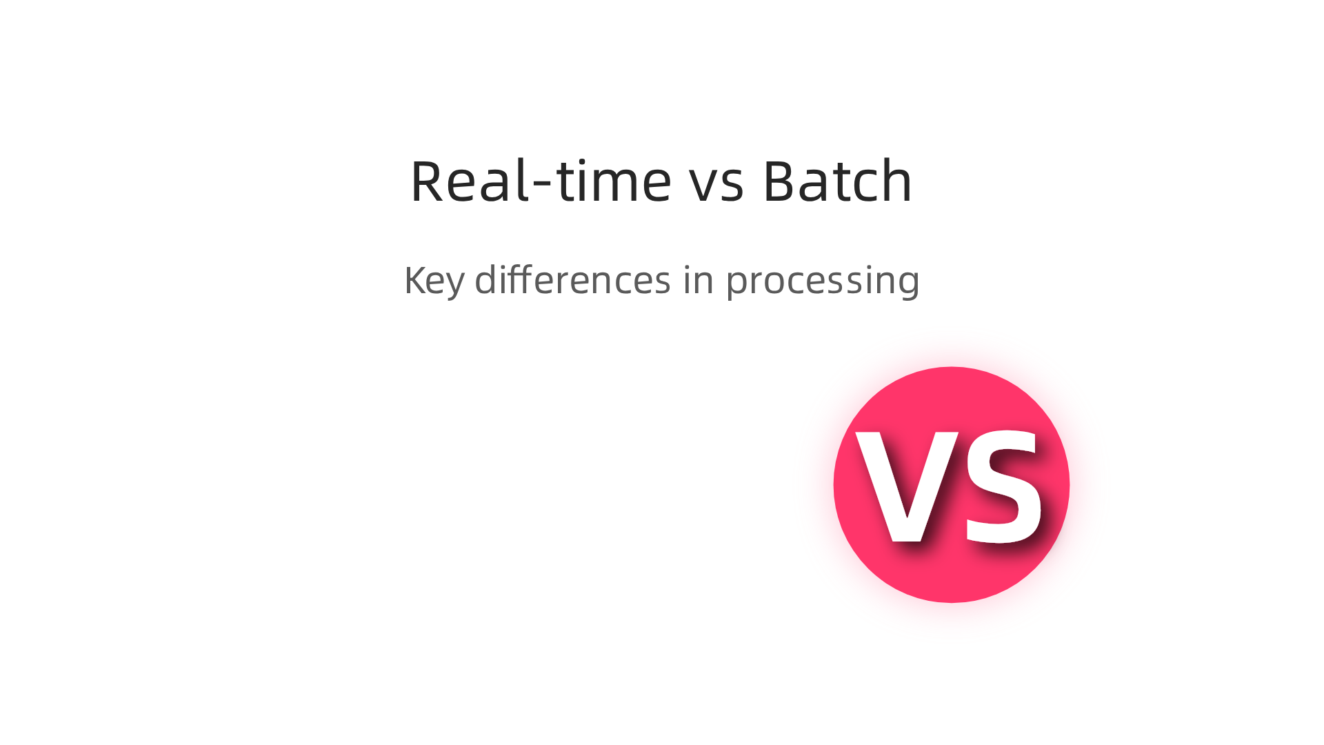 This infographic highlights the key differences between real-time AI and traditional batch AI processing.