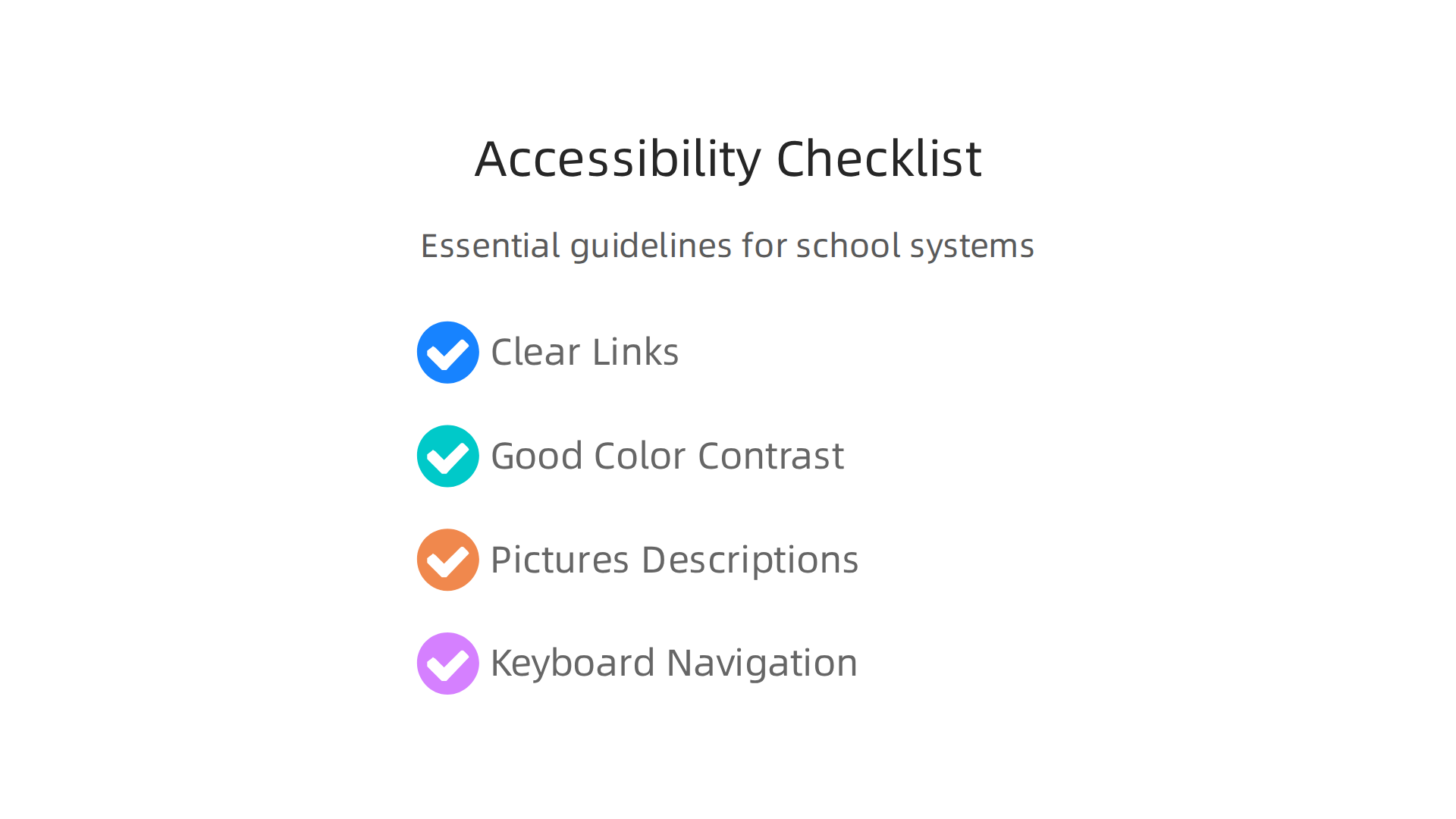Essential guidelines for ensuring school online systems, like Banner Web, are accessible to all users, regardless of ability.