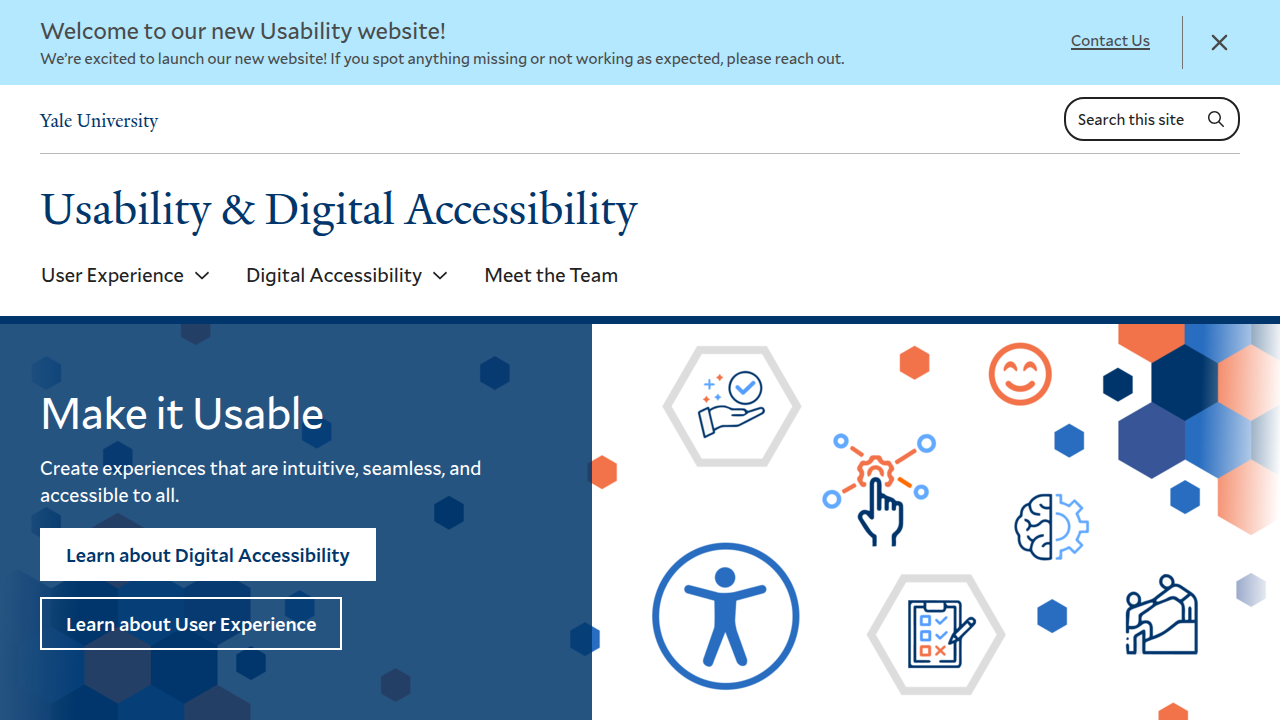 Yale University's digital accessibility resources offer guidelines for creating inclusive online content and user experiences.