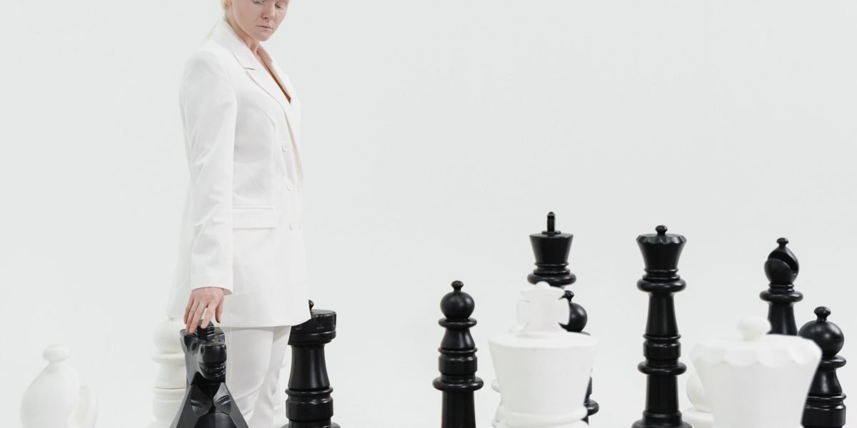A business leader making a strategic decision, reflecting the challenge of choosing the right technology amidst information overload.