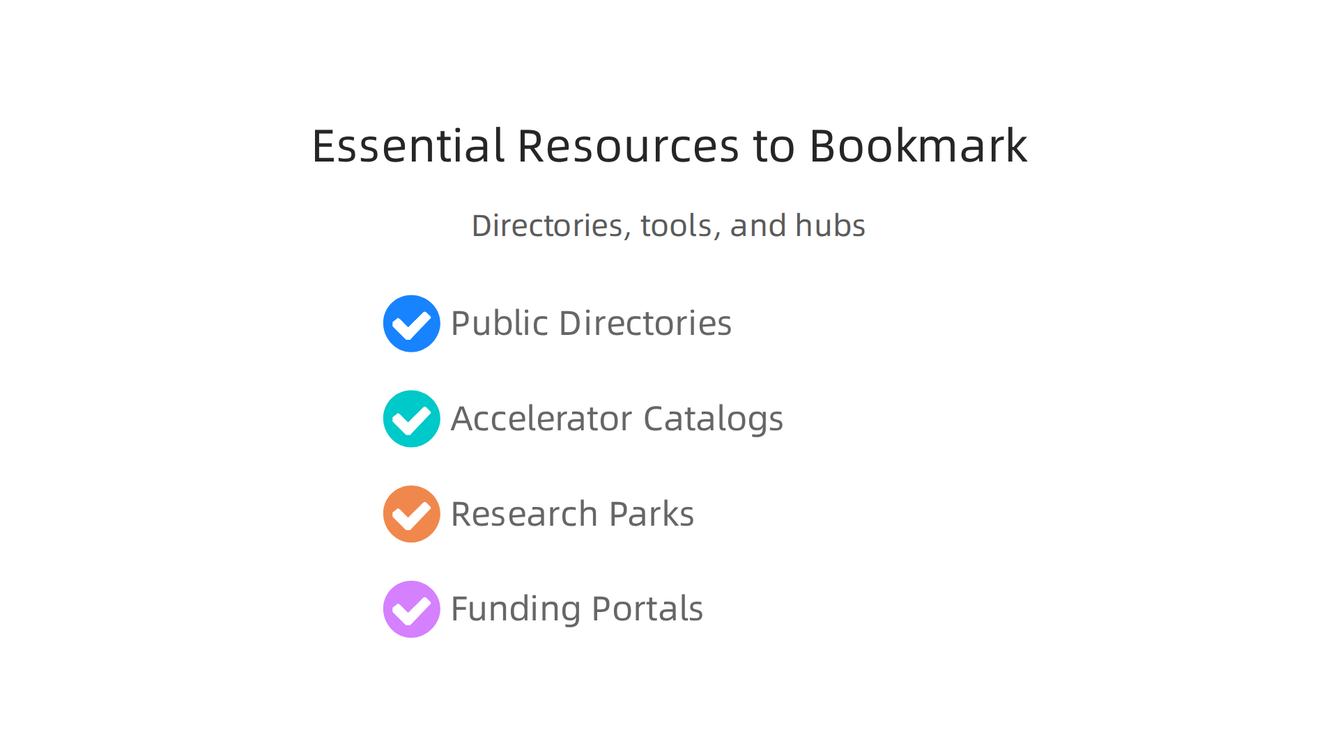 A checklist of crucial online resources to leverage for engaging with local tech centers.
